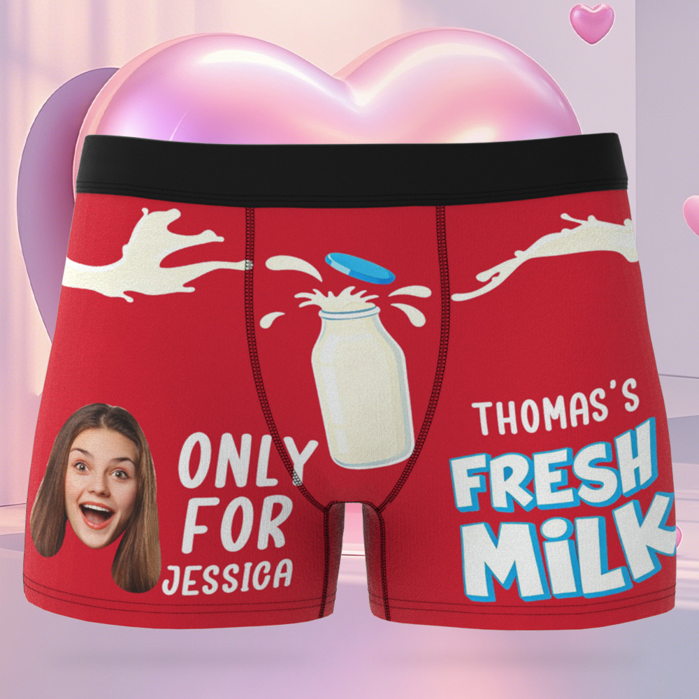 Boxershorts Mit Individuellem Gesichtsaufdruck, Personalisierte Boxershorts Mit Der Aufschrift „nur Für Dich", Lustiges Valentinstagsgeschenk Für Ihn - DePhotoBoxer