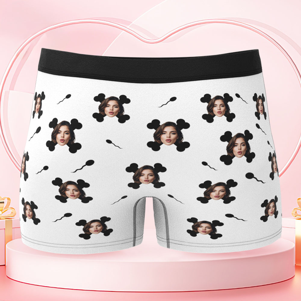 Personalisierte Boxershorts Mit Foto, „verbotene Zone – Nur Die Freundin Darf Die Unterwäsche Berühren", Geschenkidee Zum Valentinstag Oder Hochzeitstag - DePhotoBoxer