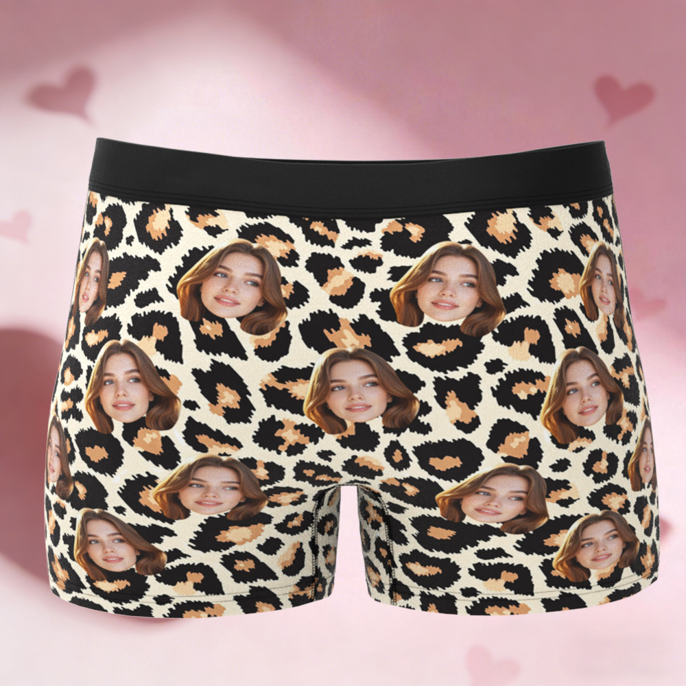 Personalisierte Valentinstags-boxershorts, Personalisierte Herrenunterwäsche, Individuelles Geschenk Für Paare, Personalisierte Boxershorts Für Den Ehemann Mit Gesichtsaufdruck - DePhotoBoxer