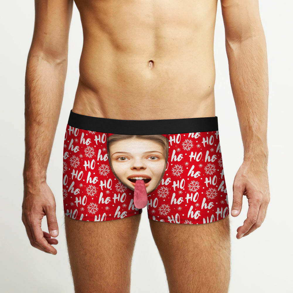 Benutzerdefinierte Gesichtsunterwäsche, Personalisierte Magnetische Zungenunterwäsche, Weihnachtsgeschenke Für Paare - DePhotoBoxer