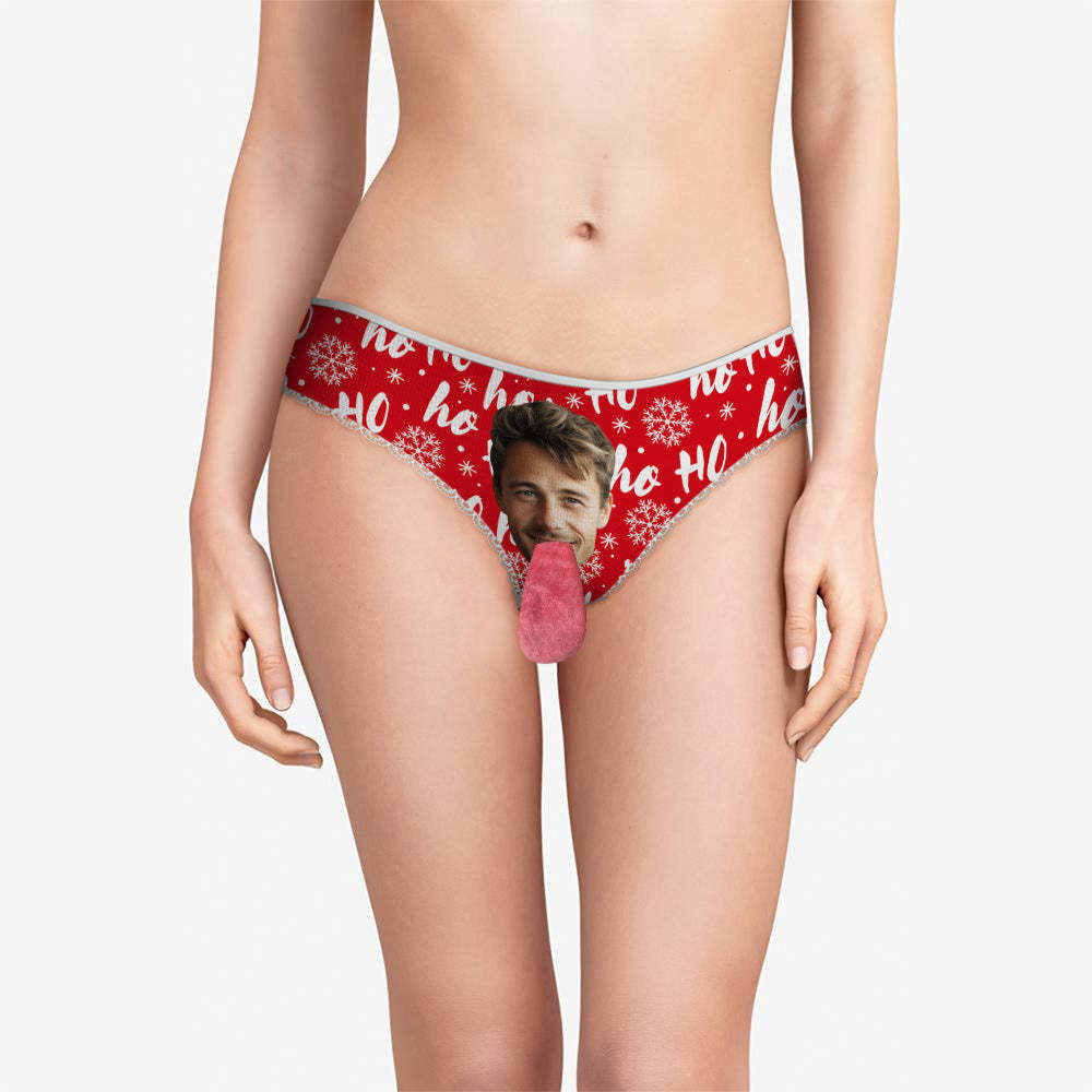 Benutzerdefinierte Gesichtsunterwäsche, Personalisierte Magnetische Zungenunterwäsche, Weihnachtsgeschenke Für Paare - DePhotoBoxer