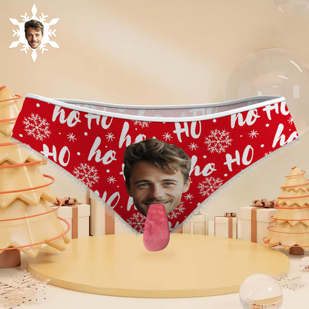 Benutzerdefinierte Gesichtsunterwäsche, Personalisierte Magnetische Zungenunterwäsche, Weihnachtsgeschenke Für Paare - DePhotoBoxer