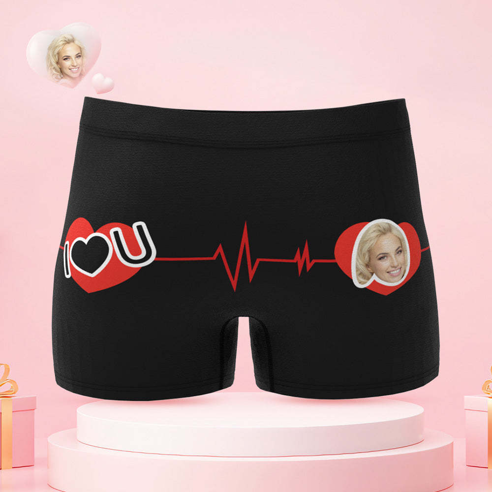 Ich Liebe Dich Mehr, Individuelles Gesicht, Paar-unterwäsche, Personalisierte Unterwäsche, Valentinstagsgeschenk - DePhotoBoxer