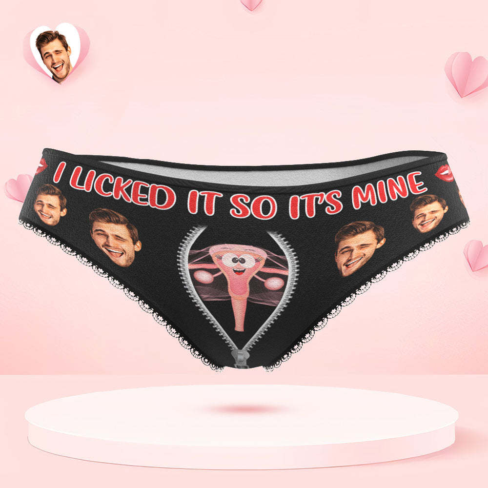 Personalisierte Gesichtsunterwäsche, Personalisierte Boxershorts Und Höschen. I Sucked It So It's Mine. Valentinstagsgeschenke Für Paare - DePhotoBoxer