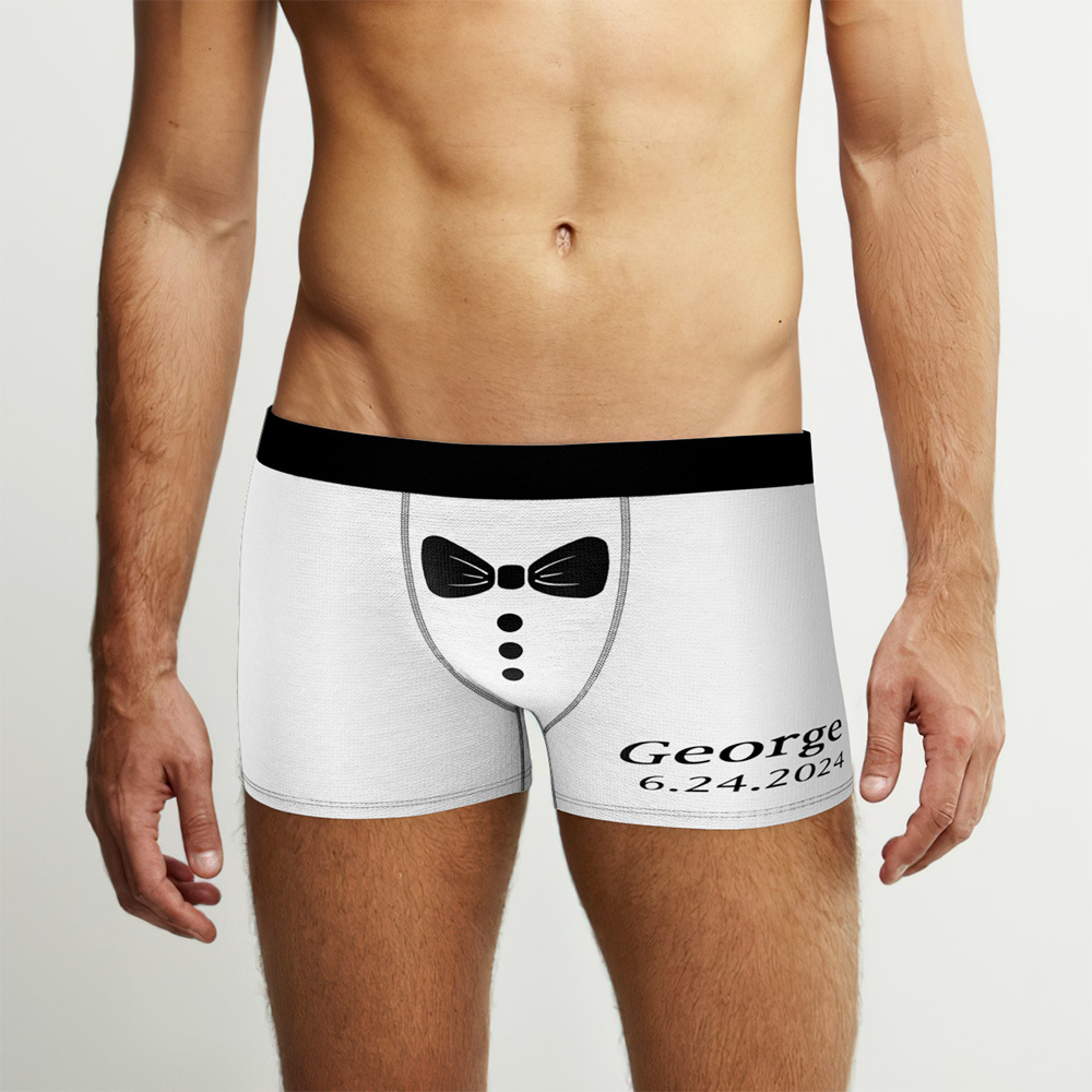 Personalisierter Namens-boxer, Individuelles Herren-boxer-weihnachtsgeschenk Für Liebhaber - DePhotoBoxer