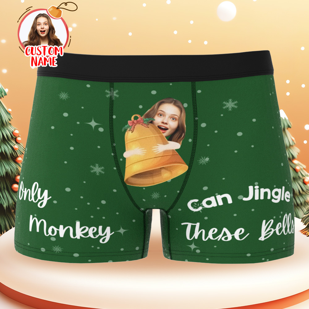 Kundenspezifische Gesichtshöschen Mit Schüttelglocken, Weihnachtsgeschenke Für Jungen