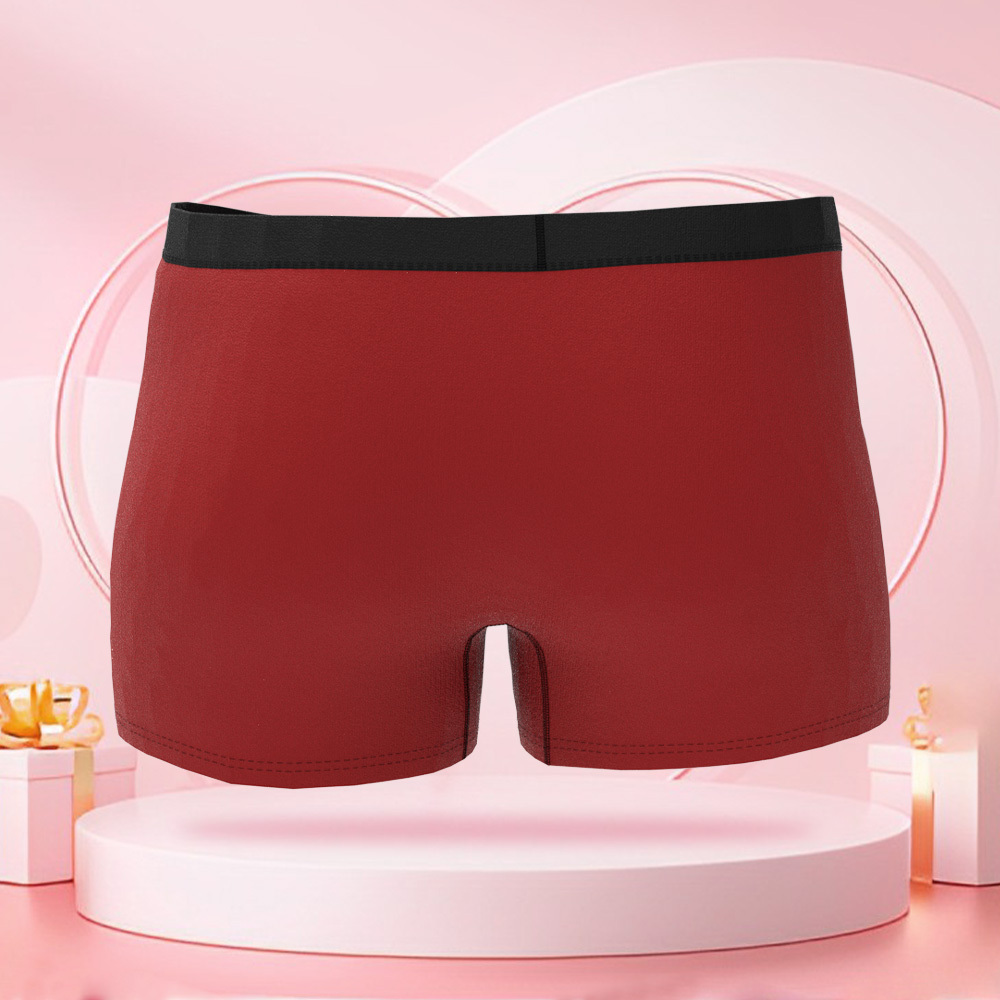 Personalisierter Foto-Slip mit Geschenkmuster, Valentinstag-Boxershorts mit personalisiertem Gesicht, Valentinstagsgeschenk für den Freund