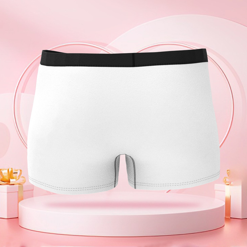 Personalisierter Foto-Slip mit Geschenkmuster, Valentinstag-Boxershorts mit personalisiertem Gesicht, Valentinstagsgeschenk für den Freund
