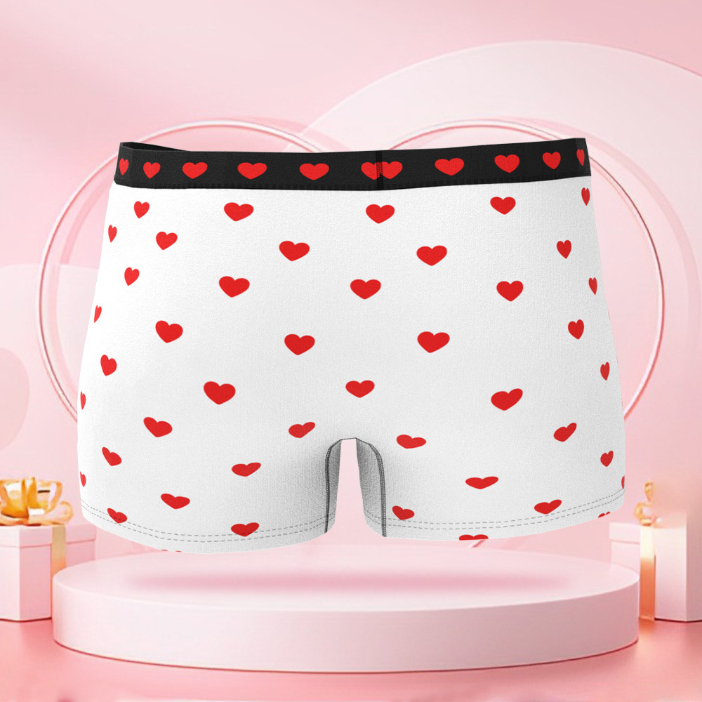 Personalisierte Cupid Foto-Slips, Valentinstag-Boxershorts mit personalisiertem Gesicht, Valentinstagsgeschenk für den Freund