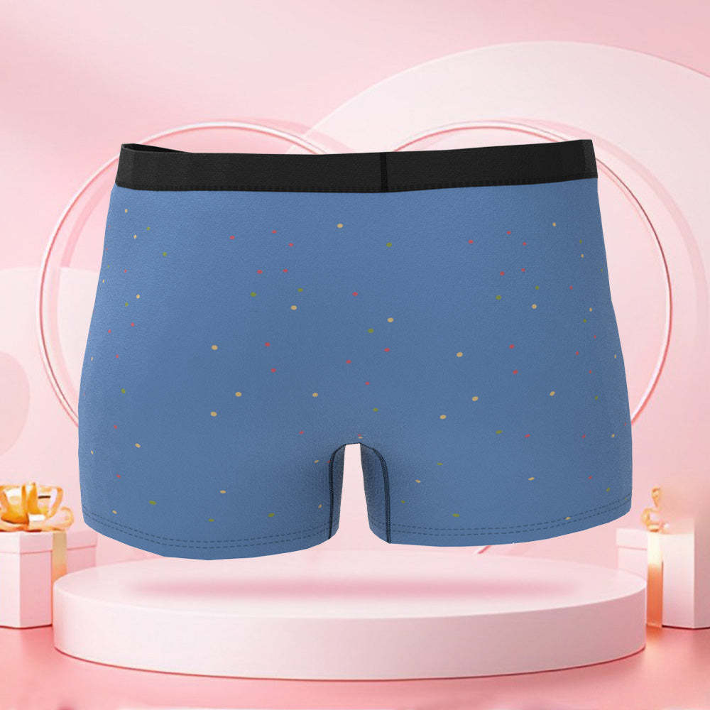 Individuell Bedruckte Boxershorts Mit Wurstmuster, Lustige Parodie, Valentinstagsgeschenk Für Freund - DePhotoBoxer