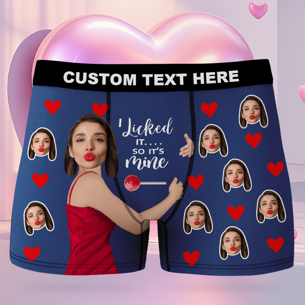 Personalisiertes Männer-boxer-bild Auf Boxershorts, Personalisiertes Jubiläums-, Geburtstags-, Valentinstagsgeschenk Für Ihn, Freund - DePhotoBoxer