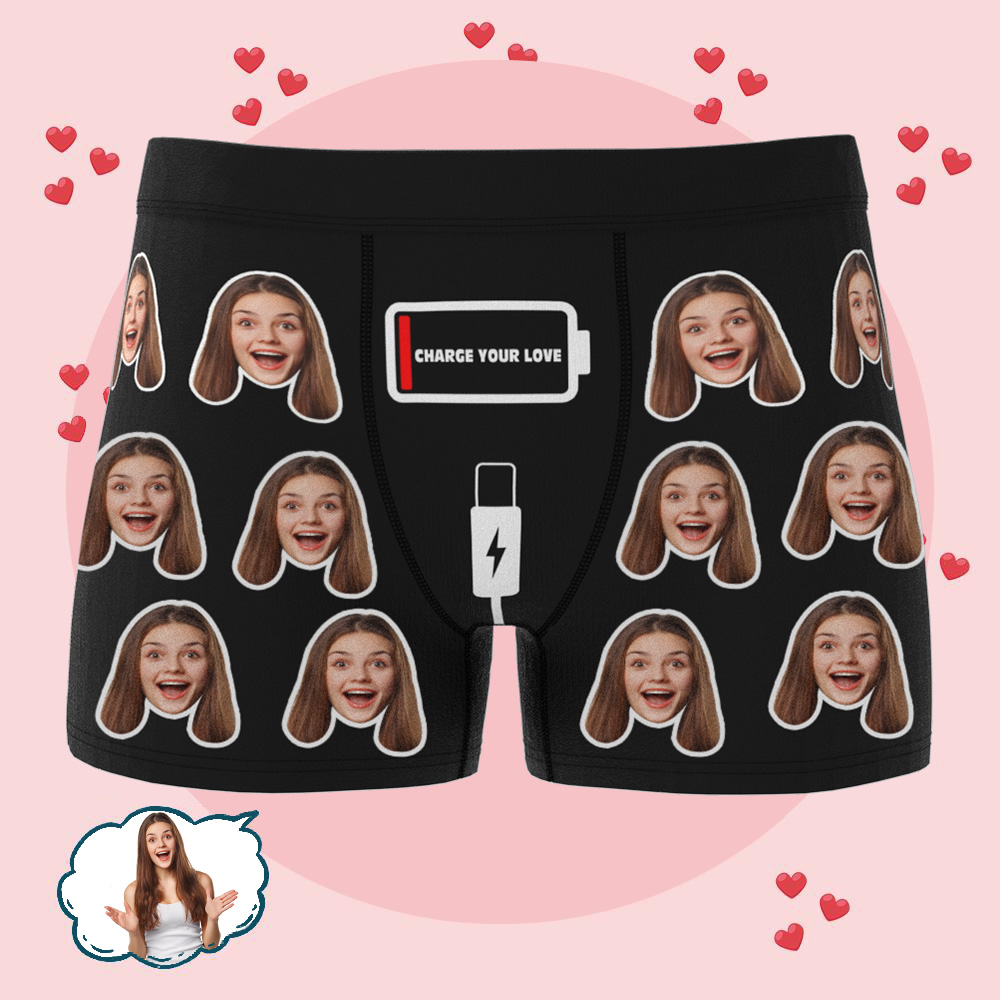 Personalisierte Unterwäsche Für Männer Mit Individuellem Gesicht, Personalisiertes Geschenk Für Den Besonderen Anlass Des Freundes - DePhotoBoxer