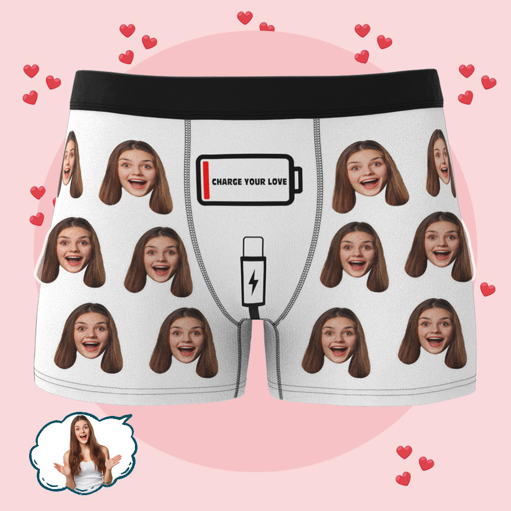 Personalisierte Unterwäsche Für Männer Mit Individuellem Gesicht, Personalisiertes Geschenk Für Den Besonderen Anlass Des Freundes - DePhotoBoxer