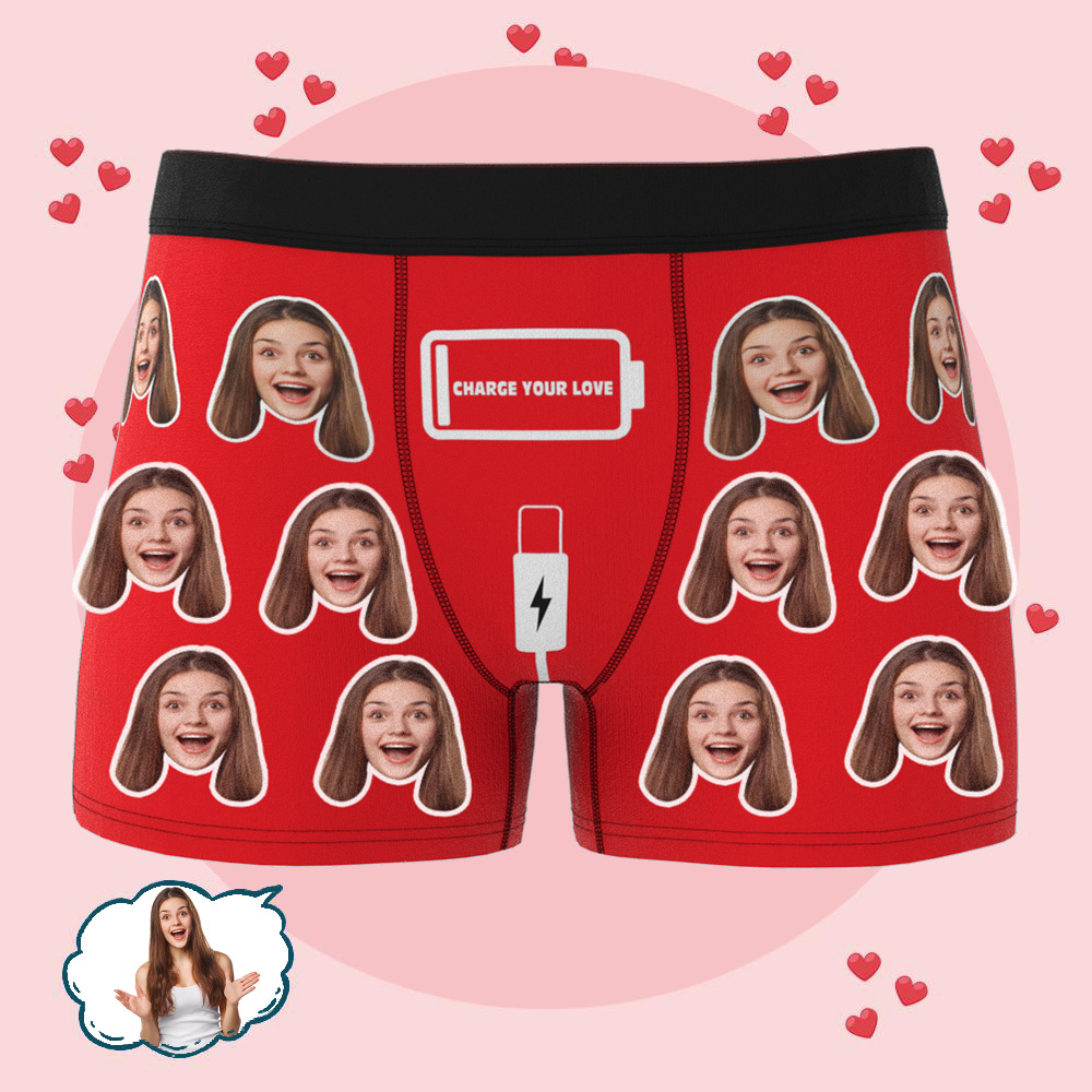 Personalisierte Unterwäsche Für Männer Mit Individuellem Gesicht, Personalisiertes Geschenk Für Den Besonderen Anlass Des Freundes - DePhotoBoxer