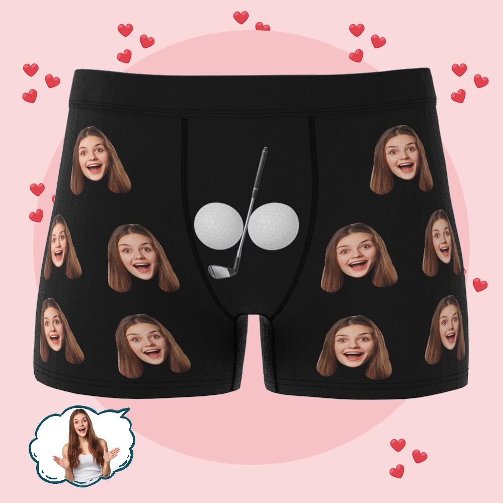 Personalisierte Herren-boxershorts Mit Individuellem Foto Für Freund, Ehemann, Jahrestag, Geburtstag - DePhotoBoxer