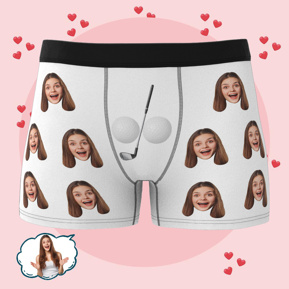 Personalisierte Herren-boxershorts Mit Individuellem Foto Für Freund, Ehemann, Jahrestag, Geburtstag - DePhotoBoxer