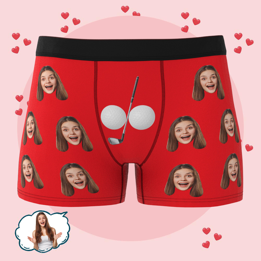 Personalisierte Herren-boxershorts Mit Individuellem Foto Für Freund, Ehemann, Jahrestag, Geburtstag - DePhotoBoxer