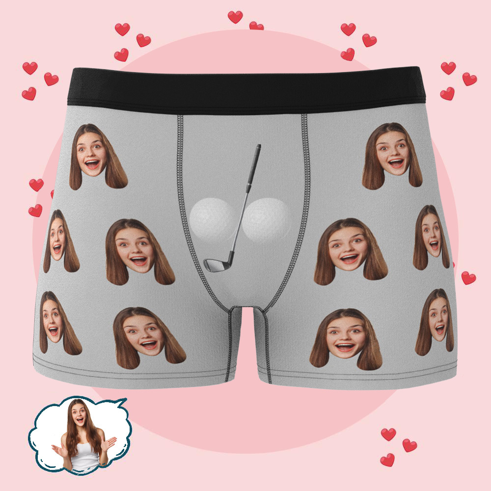 Personalisierte Herren-boxershorts Mit Individuellem Foto Für Freund, Ehemann, Jahrestag, Geburtstag - DePhotoBoxer