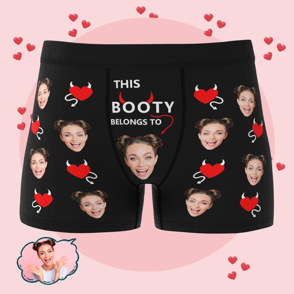Benutzerdefinierter Gesichts-boxer Für Männer, Personalisierte Unterwäsche, Geschenk Für Freund, Ehemann, Jahrestag, Geburtstag - DePhotoBoxer