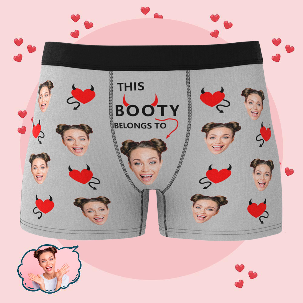 Benutzerdefinierter Gesichts-boxer Für Männer, Personalisierte Unterwäsche, Geschenk Für Freund, Ehemann, Jahrestag, Geburtstag - DePhotoBoxer