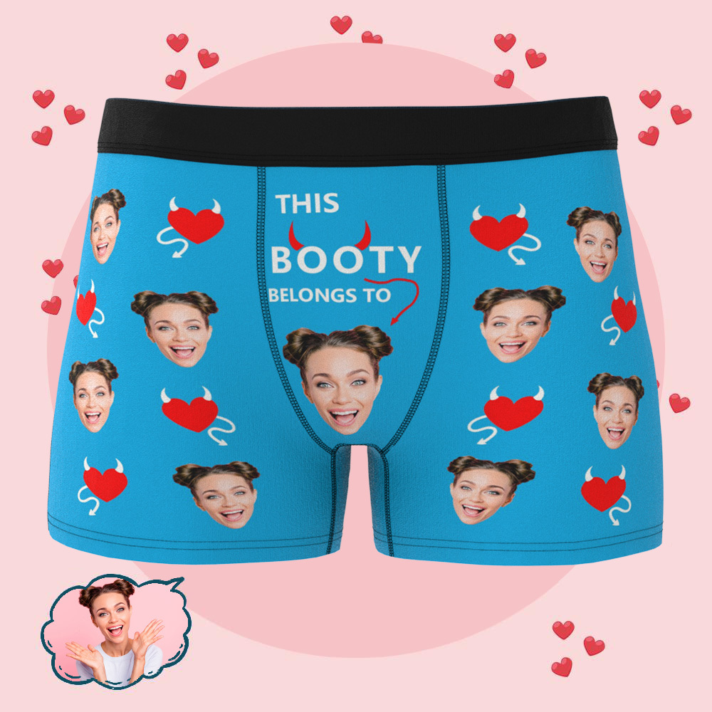 Benutzerdefinierter Gesichts-boxer Für Männer, Personalisierte Unterwäsche, Geschenk Für Freund, Ehemann, Jahrestag, Geburtstag - DePhotoBoxer