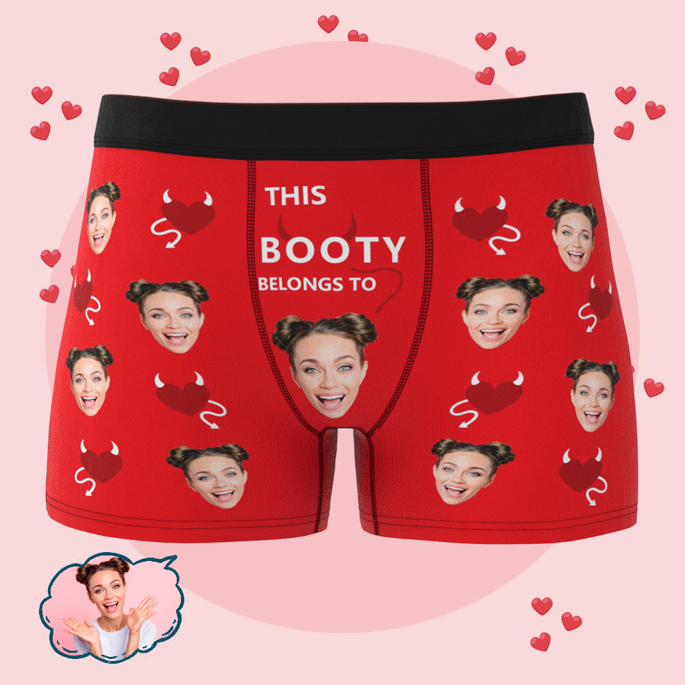 Benutzerdefinierter Gesichts-boxer Für Männer, Personalisierte Unterwäsche, Geschenk Für Freund, Ehemann, Jahrestag, Geburtstag - DePhotoBoxer