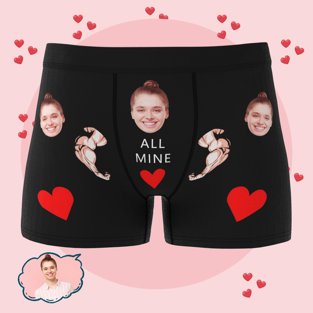 Personalisierte Herren-boxershorts, Individuelles Bild, Unterwäsche, Geschenk Für Ihn, Ehemann, Freund, Jahrestag - DePhotoBoxer
