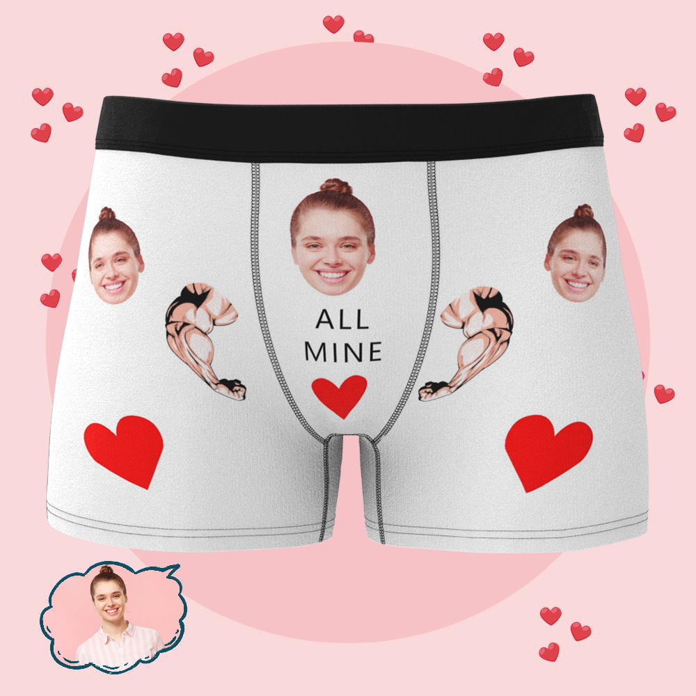 Personalisierte Herren-boxershorts, Individuelles Bild, Unterwäsche, Geschenk Für Ihn, Ehemann, Freund, Jahrestag - DePhotoBoxer