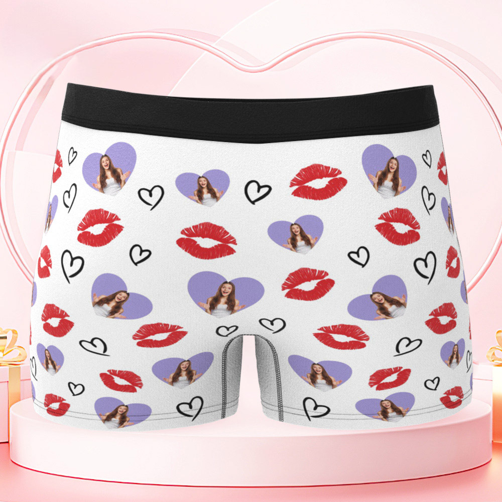 Lustige Personalisierte Boxershorts Mit Ihrem Gesicht Für Den Ehemann „i Licked It So Its Mine“ - DePhotoBoxer