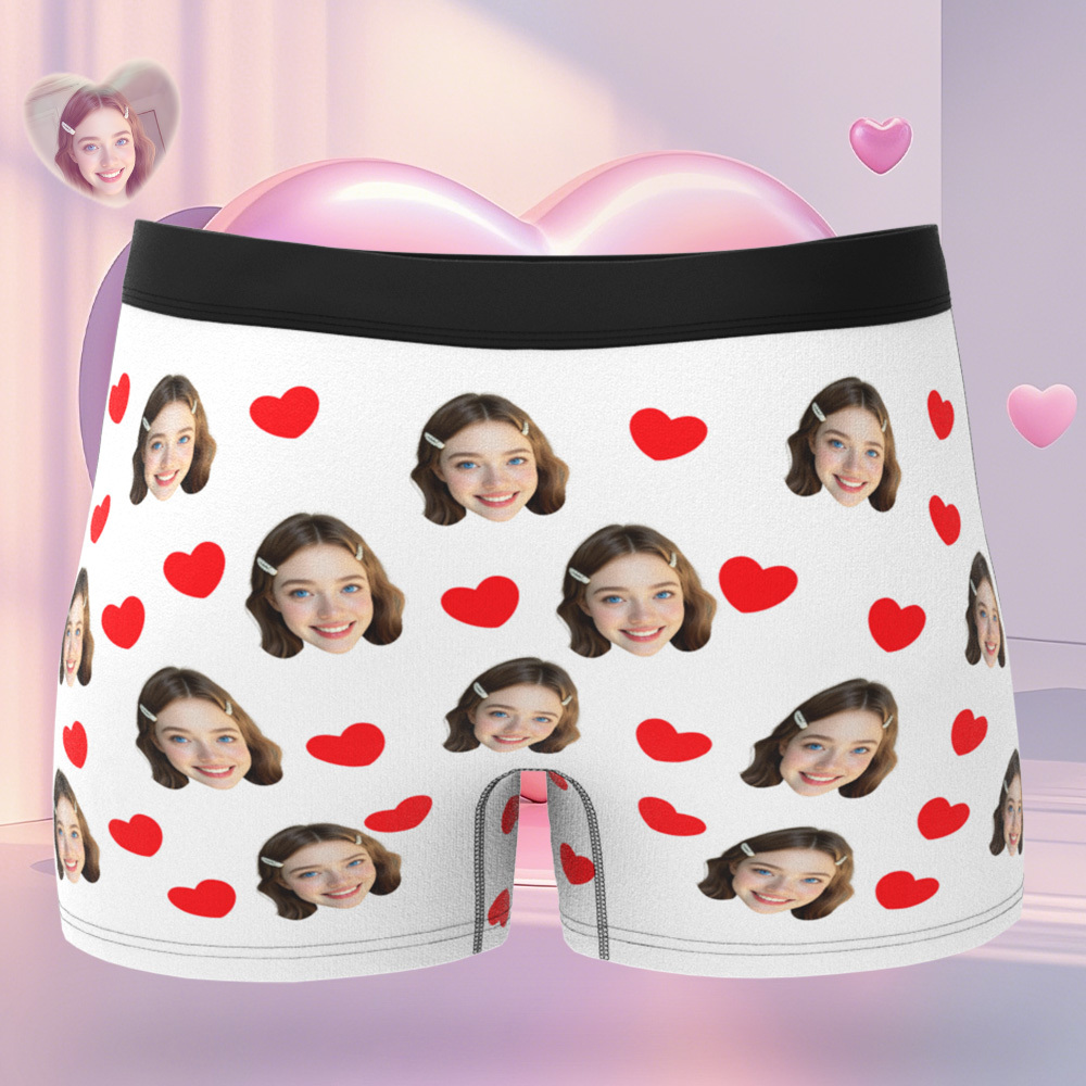 Personalisierte Boxershorts Mit Gesichtern, Love You Always, Valentinstagsgeschenk Für Ehemann/freund, Geschenk Für Ihn Zum Jahrestag/weihnachten - DePhotoBoxer