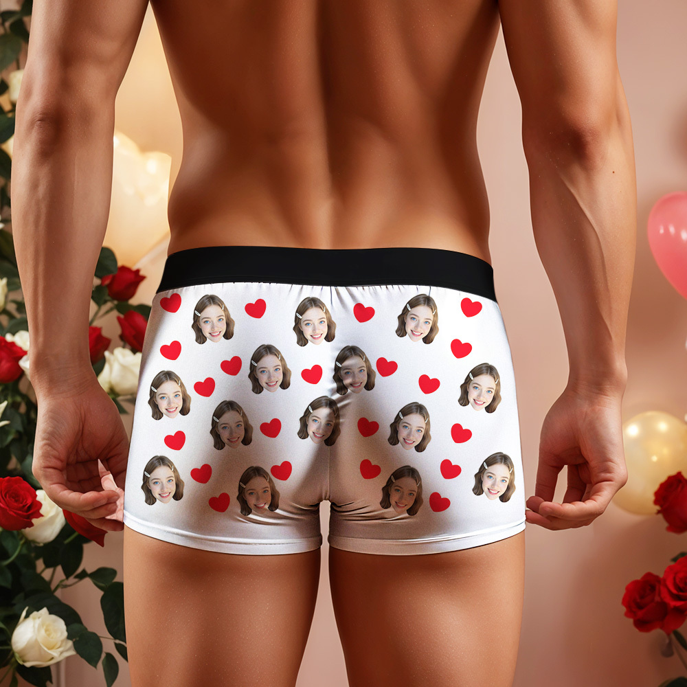 Personalisierte Boxershorts Mit Gesichtern, Love You Always, Valentinstagsgeschenk Für Ehemann/freund, Geschenk Für Ihn Zum Jahrestag/weihnachten - DePhotoBoxer