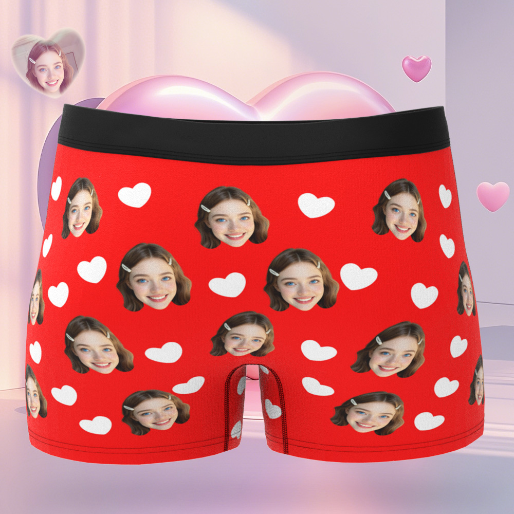 Personalisierte Boxershorts Mit Gesichtern, Love You Always, Valentinstagsgeschenk Für Ehemann/freund, Geschenk Für Ihn Zum Jahrestag/weihnachten - DePhotoBoxer