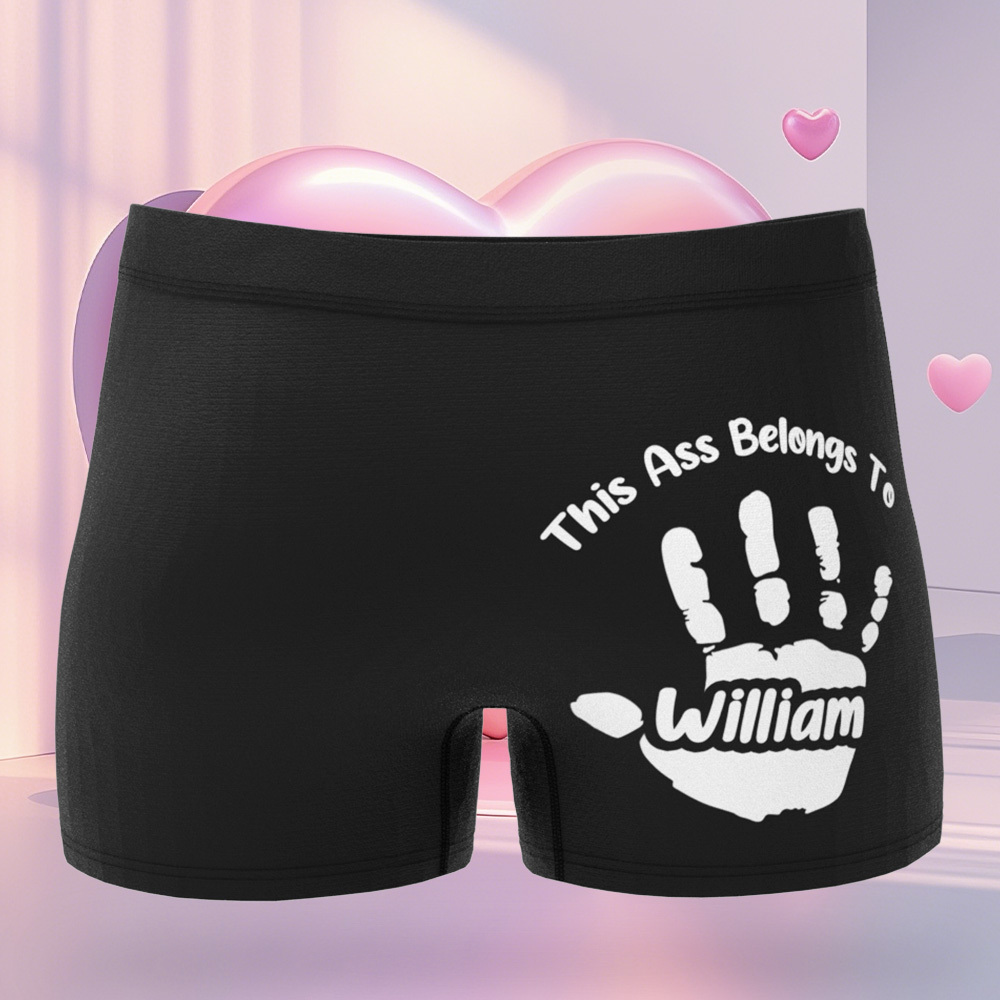 Benutzerdefinierter Name Boxer Freche Geschenke Für Freund Personalisierter Boxer Für Männer 1 Stück - DePhotoBoxer