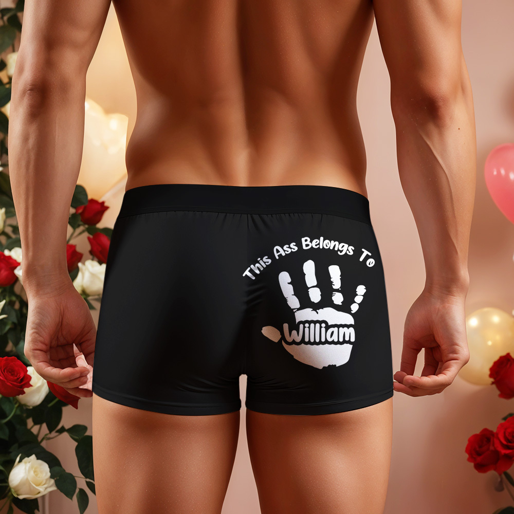 Benutzerdefinierter Name Boxer Freche Geschenke Für Freund Personalisierter Boxer Für Männer 1 Stück - DePhotoBoxer