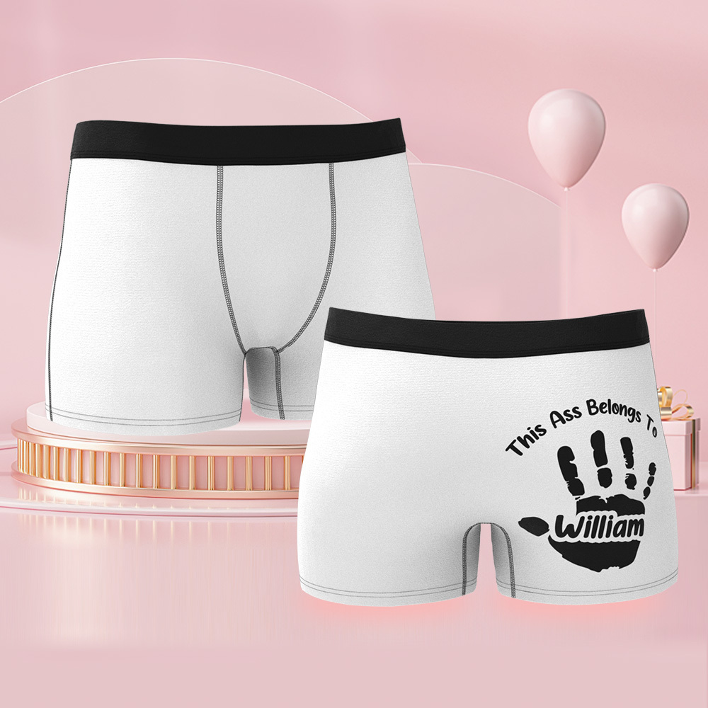 Benutzerdefinierter Name Boxer Freche Geschenke Für Freund Personalisierter Boxer Für Männer 1 Stück - DePhotoBoxer