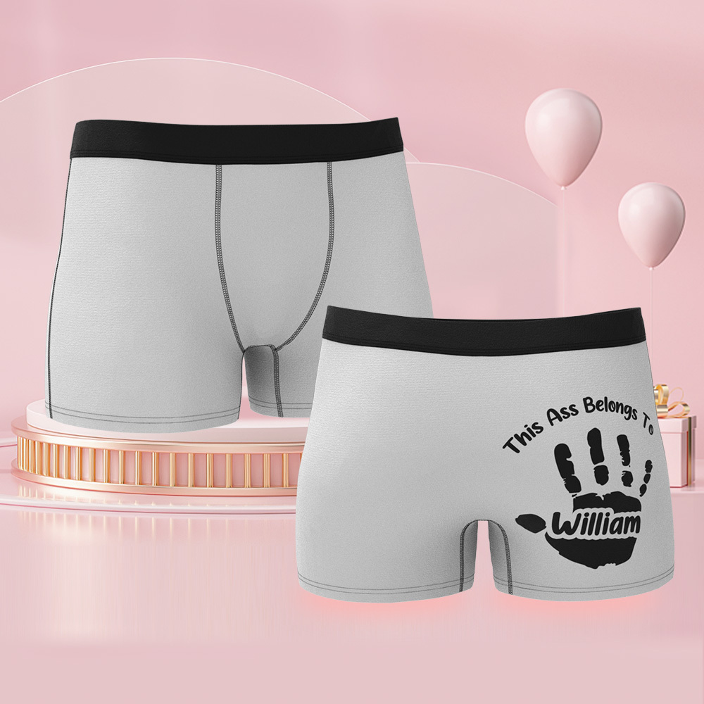 Benutzerdefinierter Name Boxer Freche Geschenke Für Freund Personalisierter Boxer Für Männer 1 Stück - DePhotoBoxer