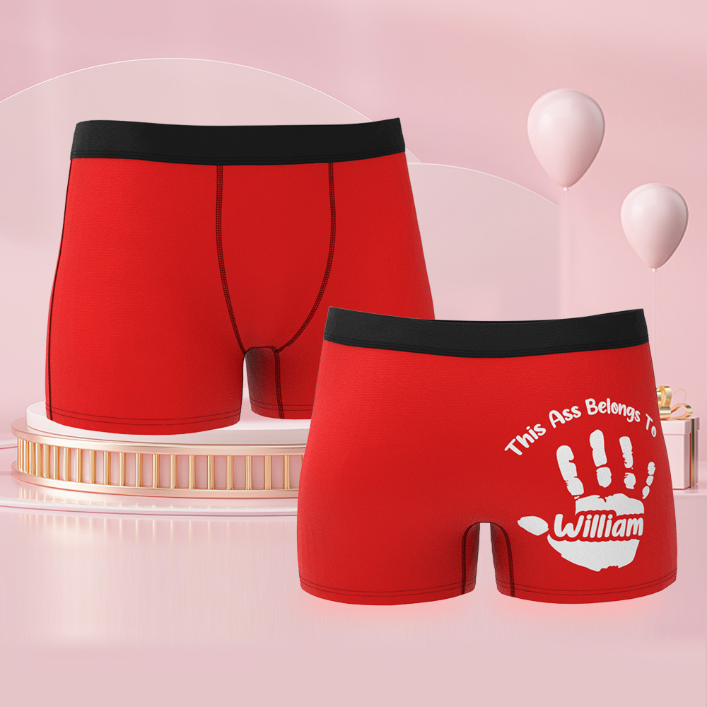 Benutzerdefinierter Name Boxer Freche Geschenke Für Freund Personalisierter Boxer Für Männer 1 Stück - DePhotoBoxer