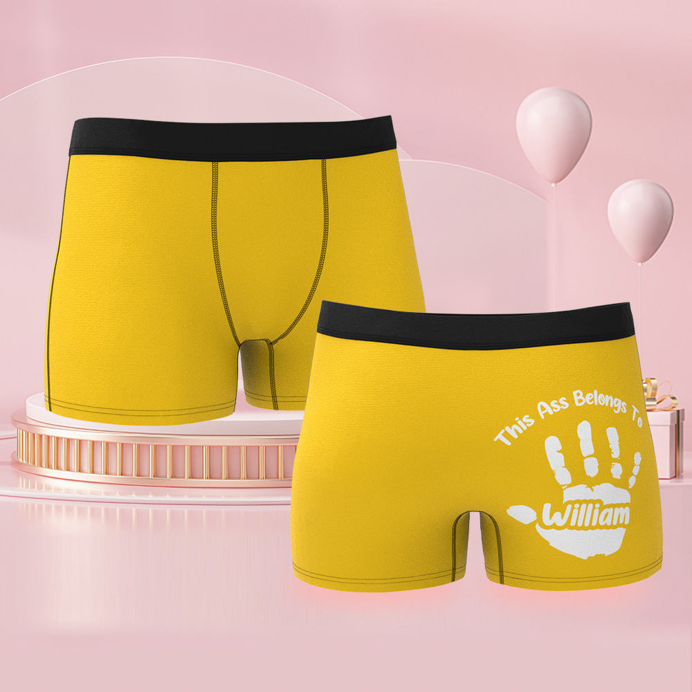 Benutzerdefinierter Name Boxer Freche Geschenke Für Freund Personalisierter Boxer Für Männer 1 Stück - DePhotoBoxer