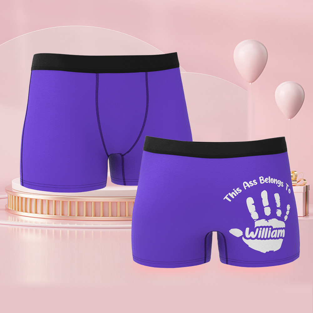 Benutzerdefinierter Name Boxer Freche Geschenke Für Freund Personalisierter Boxer Für Männer 1 Stück - DePhotoBoxer