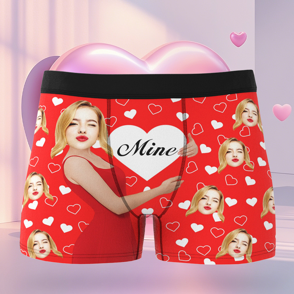 Personalisierte Gesichts-mann-unterwäsche, Individuelles Geschenk Zum Jahrestag, Geburtstag, Valentinstag Für Ihn, Freund - DePhotoBoxer