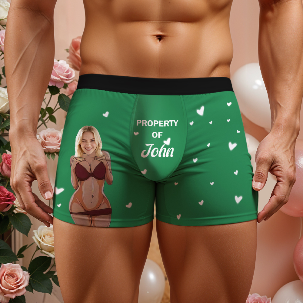 Personalisierte Herrenunterwäsche Mit Gesichtsmotiv – Das Perfekte Geschenk Zum Jahrestag, Geburtstag Oder Valentinstag Für Ihn Und Seinen Freund. - DePhotoBoxer