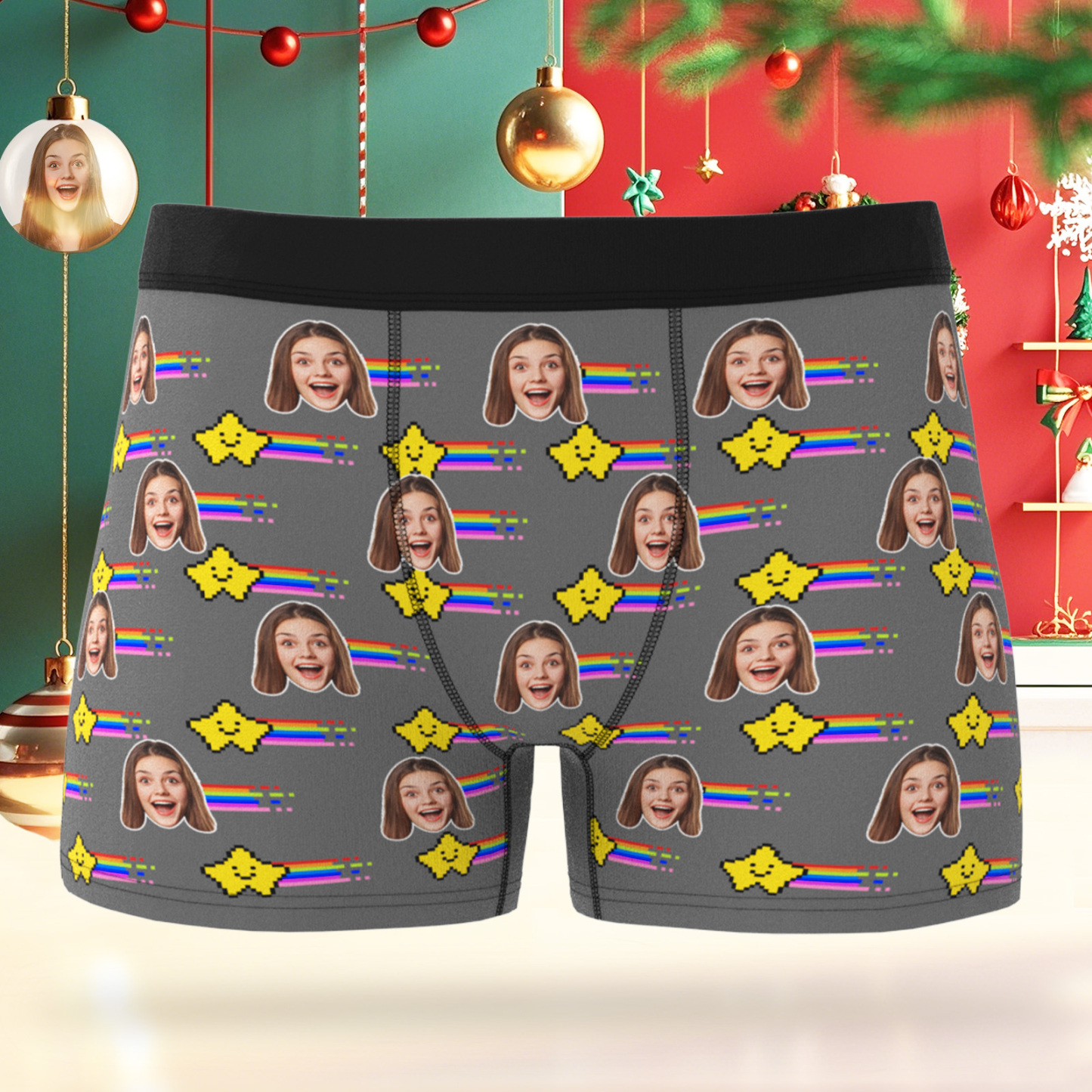 Personalisierte Fotoboxershorts – Individuelle Fotounterwäsche – Geschenk Für Den/die Liebste/n - DePhotoBoxer