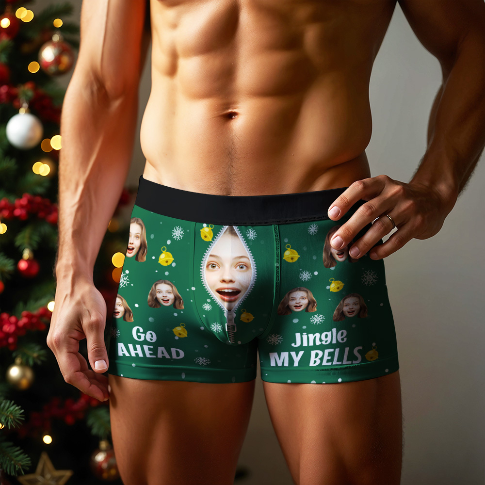 Personalisierte Fotounterwäsche, Lustige Boxershorts Mit Individuellem Gesicht Für Herren, Geschenkidee Zu Weihnachten/valentinstag - DePhotoBoxer