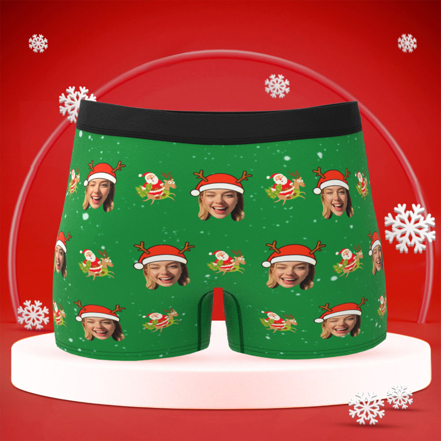 Personalisierte Fotounterwäsche, Lustige Boxershorts Mit Individuellem Gesicht Für Herren, Geschenk Für Ihn Zu Weihnachten/valentinstag - DePhotoBoxer
