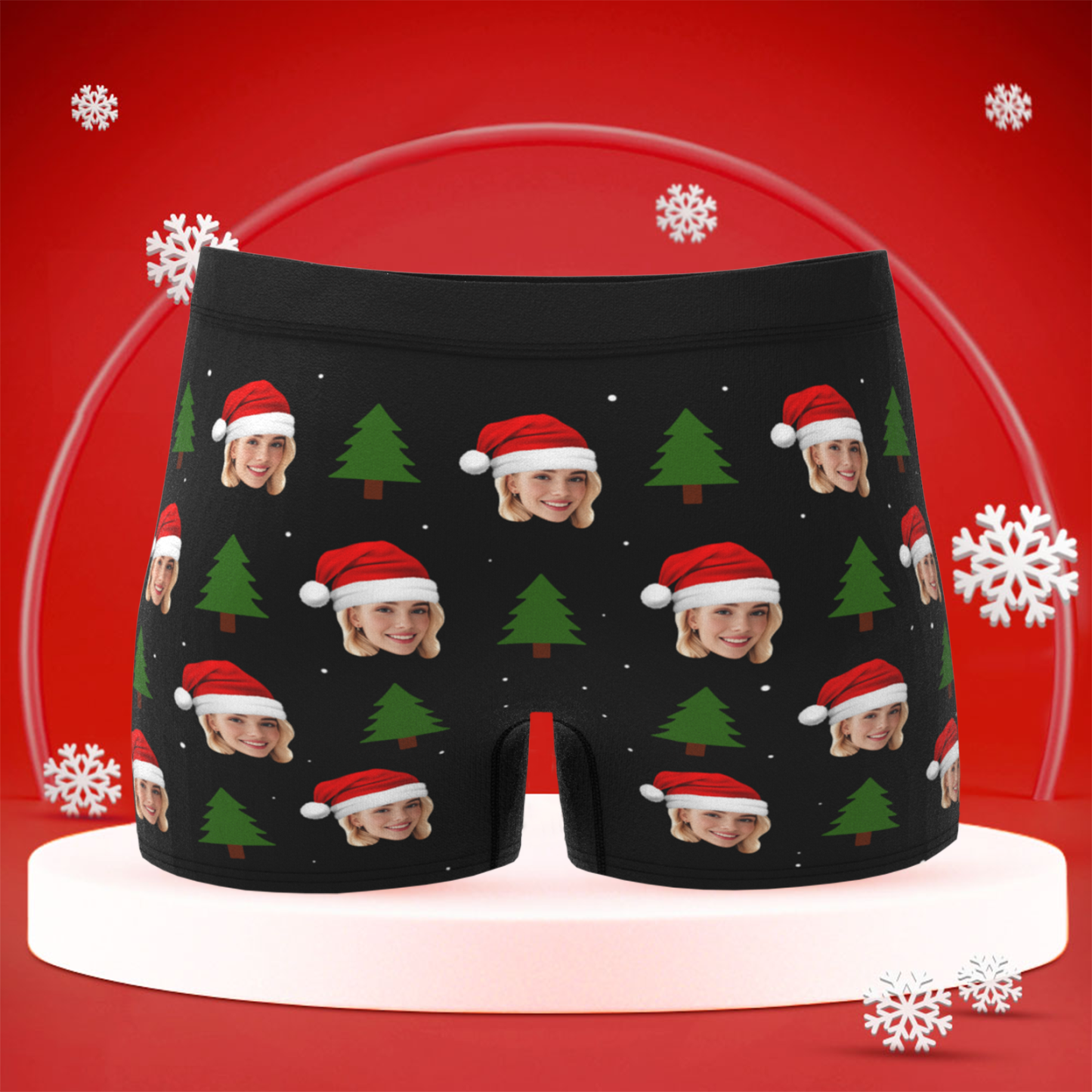 Personalisierte Boxershorts Mit Weihnachtsmotiv, Lustiges Geschenk, Ideales Weihnachtsgeschenk Für Freund, Ehemann Oder Paare - DePhotoBoxer