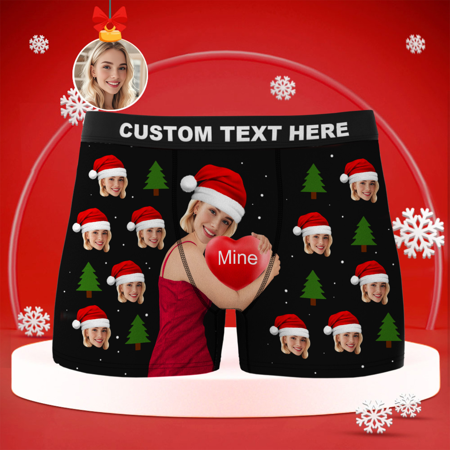 Personalisierte Boxershorts Mit Weihnachtsmotiv, Lustiges Geschenk, Ideales Weihnachtsgeschenk Für Freund, Ehemann Oder Paare