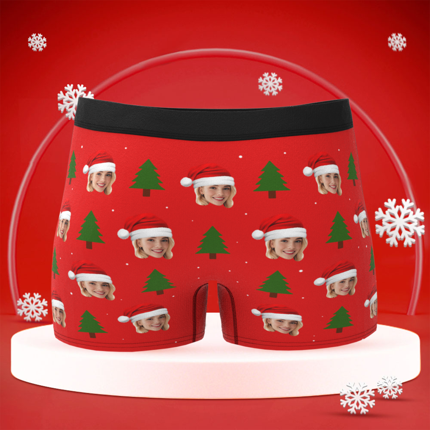 Personalisierte Boxershorts Mit Weihnachtsmotiv, Lustiges Geschenk, Ideales Weihnachtsgeschenk Für Freund, Ehemann Oder Paare - DePhotoBoxer