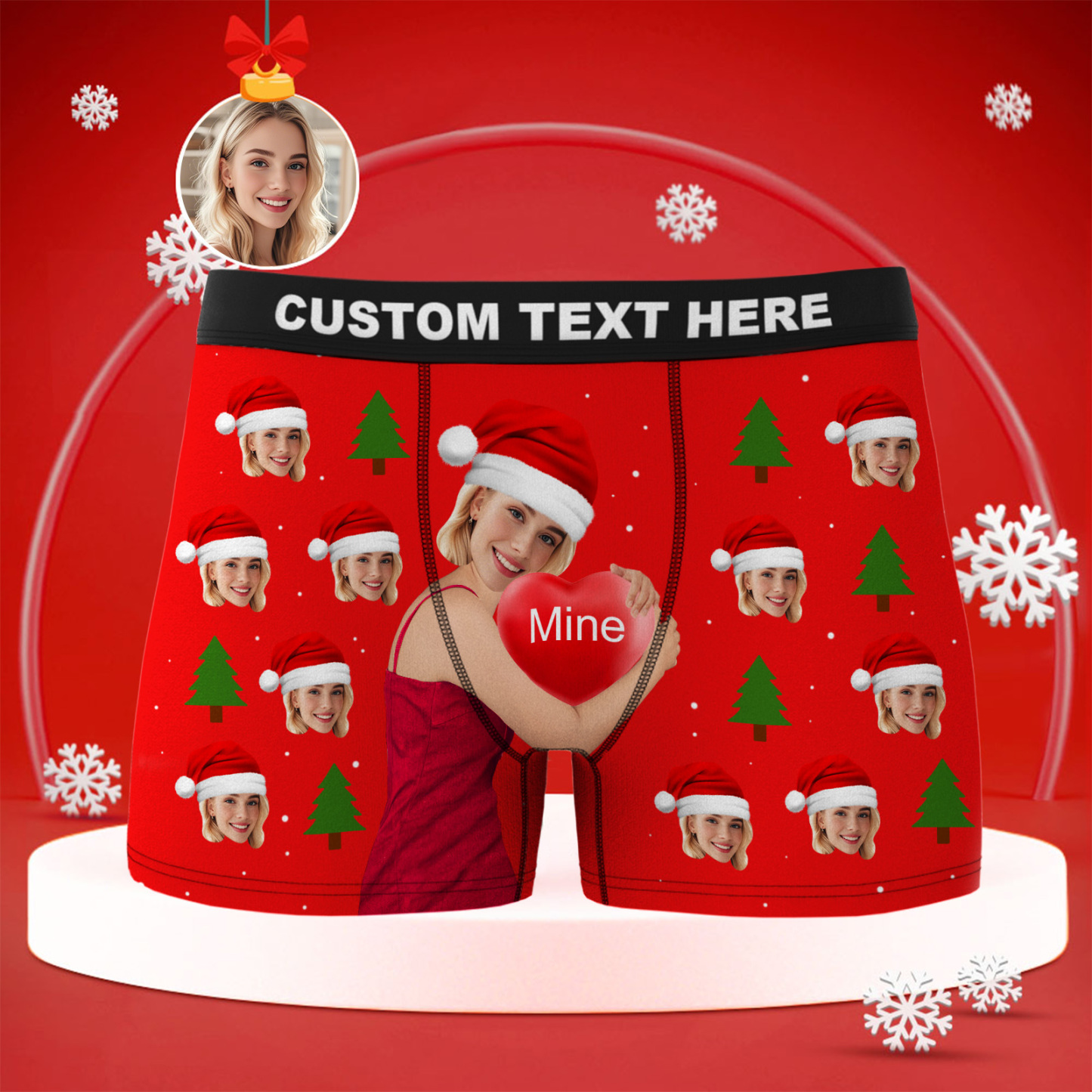 Personalisierte Boxershorts Mit Weihnachtsmotiv, Lustiges Geschenk, Ideales Weihnachtsgeschenk Für Freund, Ehemann Oder Paare