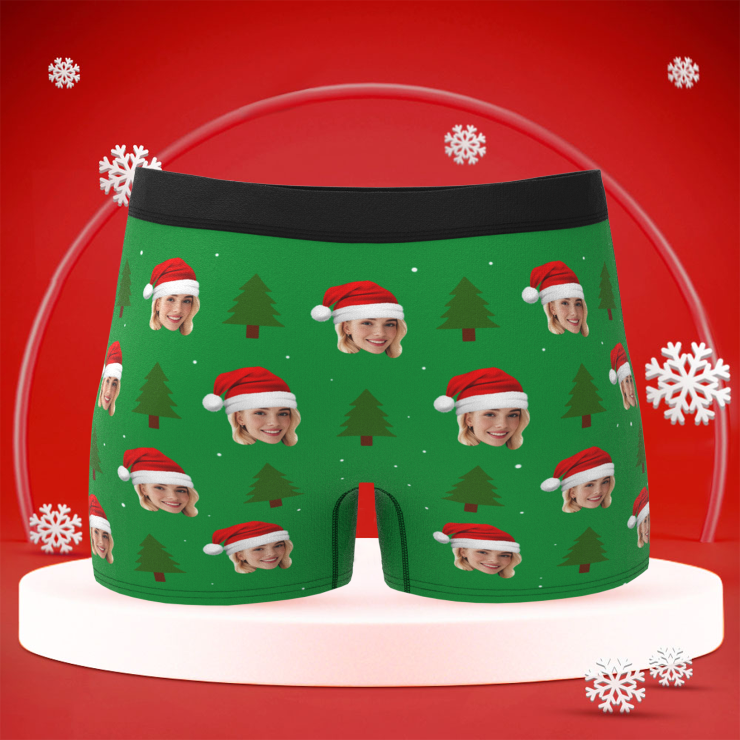 Personalisierte Boxershorts Mit Weihnachtsmotiv, Lustiges Geschenk, Ideales Weihnachtsgeschenk Für Freund, Ehemann Oder Paare - DePhotoBoxer