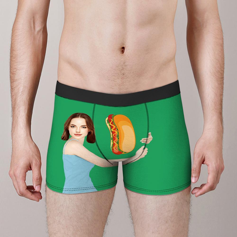 Benutzerdefinierte Boxershorts für Weihnachten Boxershorts mit Gesicht personalisieren Beste Jubiläumsgeschenke für Ihn